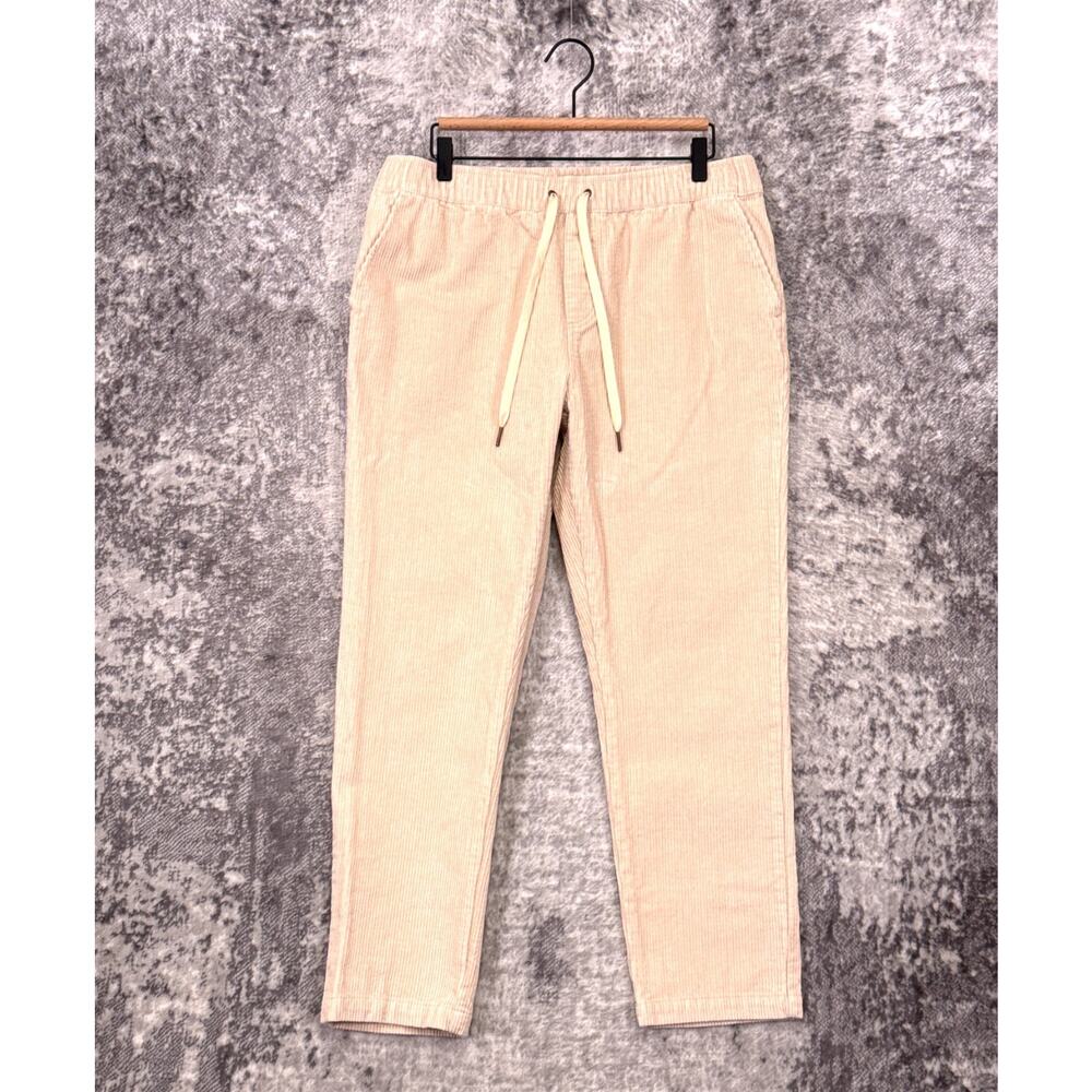 Dandy Del Mar Corsica Corduroy Pants Large Mens Drawstring Resort Cream